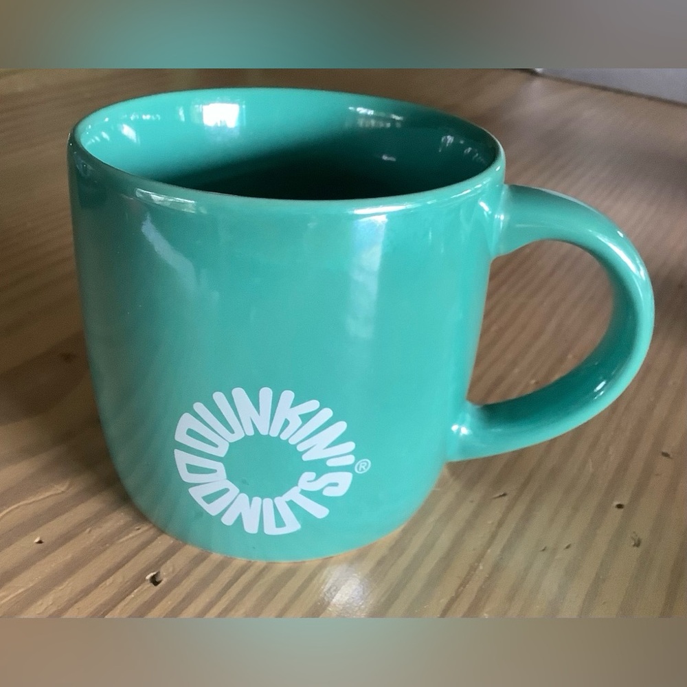 Dunkin Donuts Green Opalescent Coffee Tea Mug